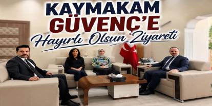 Arpaçay’da Kaymakam Güvenç’e Adliye Mensuplarından Ziyaret