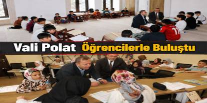 Kars Valisi Ziya Polat Yaz Kur’an Kursunu Ziyaret Etti