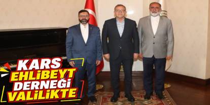 Kars Valisi Ziya Polat Kars Ehlibeyt Derneğini Kabul Etti