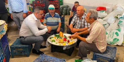 Kaymakam Dalak pazaryerinde esnaf ve vatandaşlarla buluştu