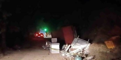 Yayla dönüşünde devrilen kamyonetteki 1 kişi hayatını kaybetti, 1 kişi yaralandı