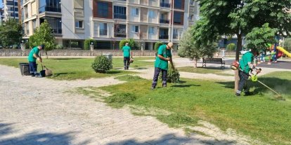 Efeler’de parklar ve yeşil alanlar bakımdan geçiriliyor