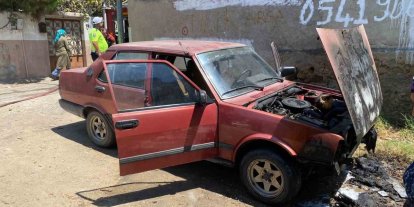 Nazilli’de otomobil yangını, araç kullanılamaz hale geldi