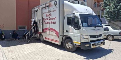 Hisarcık’ta meme kanseri için mobil tarama çalışmaları sürüyor
