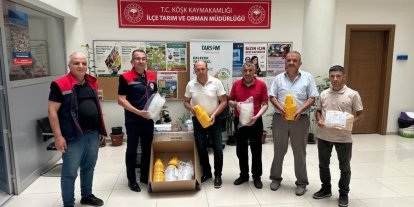 Köşk’te üreticilere yüzde 50 hibeli Akdeniz Meyve Sineği tuzağı desteği