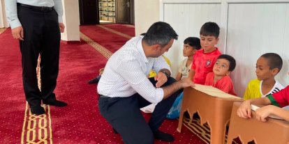 Dicle Kaymakamı Atış, Kur’an kursu öğrencileriyle bir araya geldi