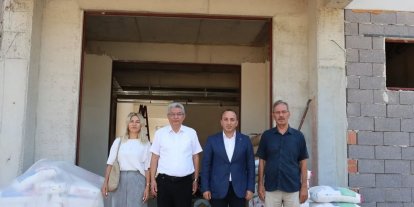 Çine’deki 71 yıllık okulun yerinde yeni eğitim yuvası yükseliyor