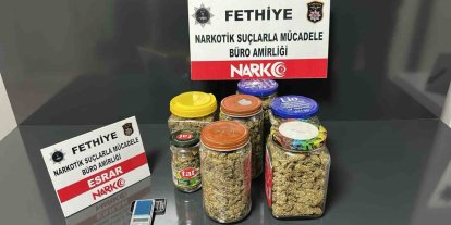Fethiye’de 1195 gram uyuşturucu madde ele geçirildi
