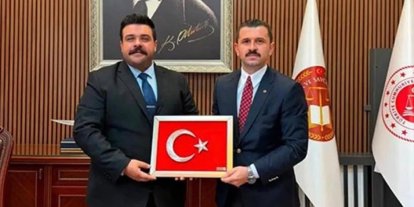 Tutak Kaymakamı Coşkun ve savcı eşinden Başsavcı Bilge’ye hayırlı olsun ziyareti