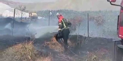 Bingöl’de çıkan bahçe yangını büyümeden söndürüldü