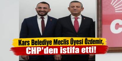 Kars Belediye Meclis Üyesi Mert Özdemir, CHP Üyeliğinden İstifa Etti