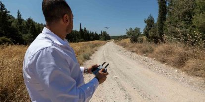 Kaçak moloz dökenlere dronlu takip