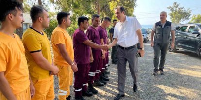 Kaymakam Topsakaloğlu, ilk müdahale ekibinde incelemelerde bulundu