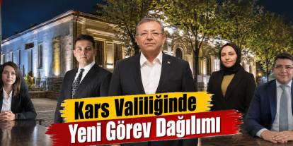 Kars’ta 4 Vali Yardımcısının Görev Dağılımı Belirlendi