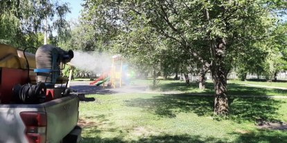 Erzincan’da sivrisinek ve karasineğe karşı ilaçlama sürüyor