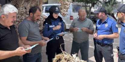 Ordu’da polis ekiplerinden dolandırıcılığa karşı broşürlü uyarı