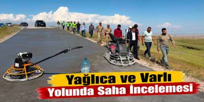 Digor’da Beton Yol Çalışmaları İncelendi