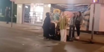 İki kadın grubu arasındaki kavganın yeni görüntüleri ortaya çıktı