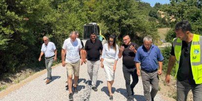 Gerze’de kırsal ulaşım çalışmaları
