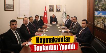 Kars’ta Kaymakamlar Toplantısı Gerçekleştirildi