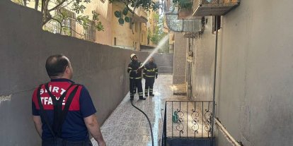 Siirt’te restoranın bacasında korkutan yangın