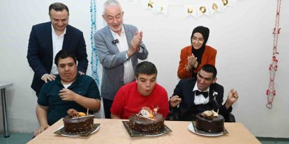 Başkan Başdeğirmen, engelli öğrencilerin doğum günü sevincine ortak oldu