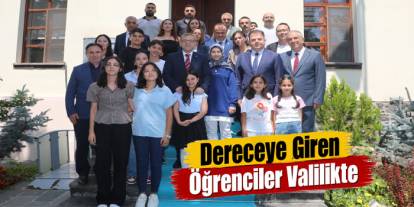 YKS ve LGS Şampiyonları Valilikte