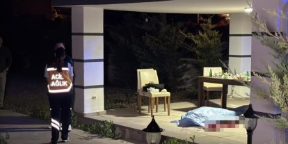 Aksaray’da villa bahçesindeki içki masasında cinayet: 1 ölü