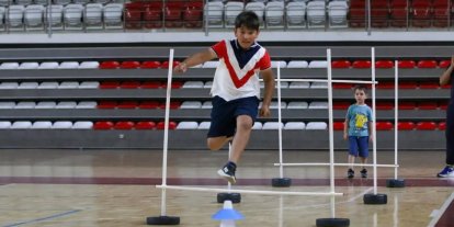 Kur’an kursu öğrencileri sporla buluştu