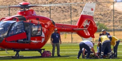 Malatya’da kalp krizi geçiren hasta hava ambulansıyla hastaneye sevk edildi
