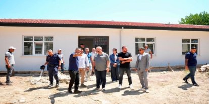 Gömeç’te Karaağaç Mahallesi’nde devlet yatırımları yerinde incelendi