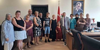 Ayvalık Birlik Ortopedik Engelliler Derneği’nden Kaymakam Cimşit’e hayırlı olsun ziyareti