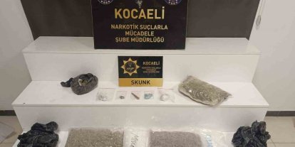 Kocaeli’de kilolarca skunk ele geçirildi