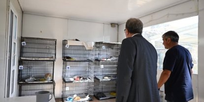Kaymakam Helvacı’dan hayvan bakımevinde yerinde inceleme