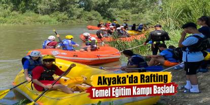 Akyaka’da Rafting Temel Eğitim Kampı Başladı