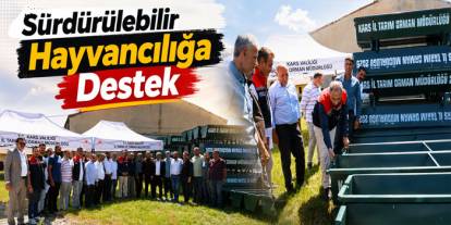 Kars’ta Hayvan İçme Suyu Sıvatlarının Dağıtımına Başlandı
