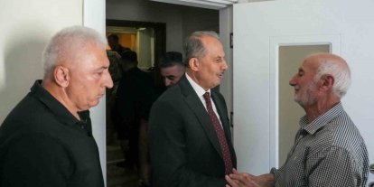 Vali Taşyapan’dan Yüksel Işık’ın kayınpederine taziye ziyareti
