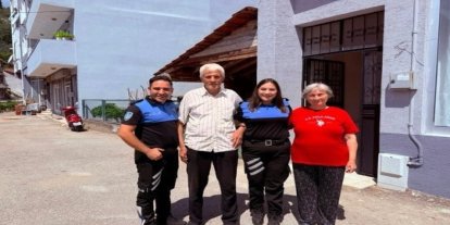 Polisten gazilere vefa ziyareti