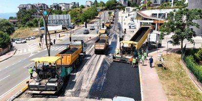 Santral Rampası’na 9 bin 350 tonluk asfalt dokunuşu