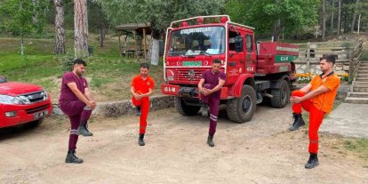 Kütahya’da yangın işçilerine fiziksel hazırlık eğitimi