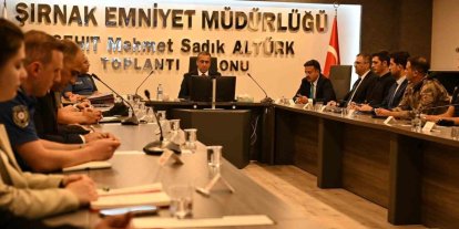 Şırnak’ta güvenlik zirvesi: Huzur için yeni yol haritası belirlendi
