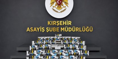Kırşehir’de 460 paket makaron ele geçirildi