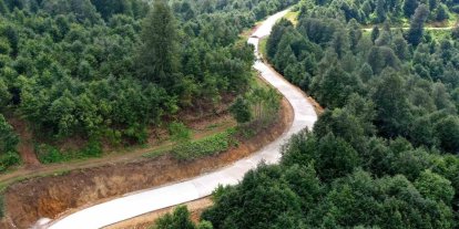 Yeşil Yol’da beton yol çalışmaları sürüyor