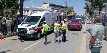 Kırşehir’de otomobilin çarptığı yaya yaralandı