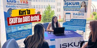 Kars’ta üniversite adaylarına dijital tercih rehberi: İŞKUR’dan DABİS desteği