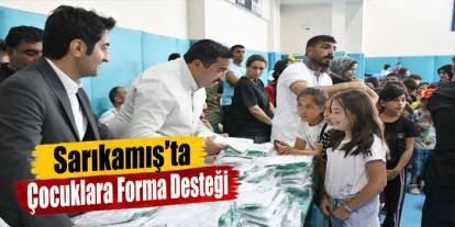 Sarıkamış’ta Çocuklara Forma Desteği