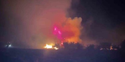 Serik’te çıkan orman yangınına ilk müdahaleyi vatandaşlar yaptı