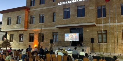 Elazığ’da açık hava sineması etkinliği