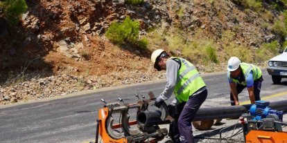 Fethiye Gökçeovacık su isale grup hattı yenileniyor