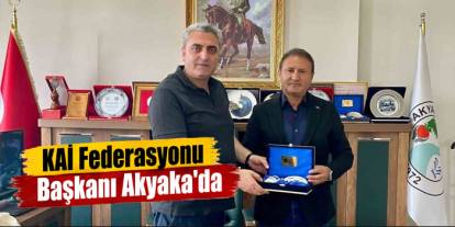 Bursa KAI Federasyonu Başkanı Durmuş Duman’dan Akyaka Belediyesi’ne ziyaret